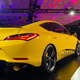 The yellow paint inside the exhaust tips is a neat touch you could only ever get away with on a show car.